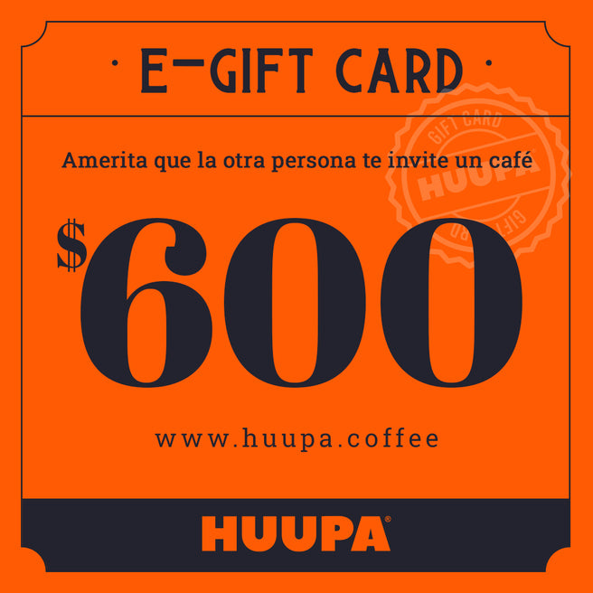 Gift Card Naranja, Tarjeta de Regalo Huupa® $600