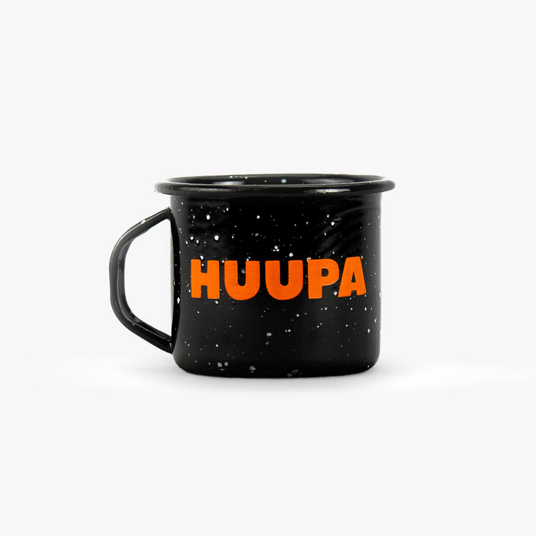 taza peltre espresso negra huupa