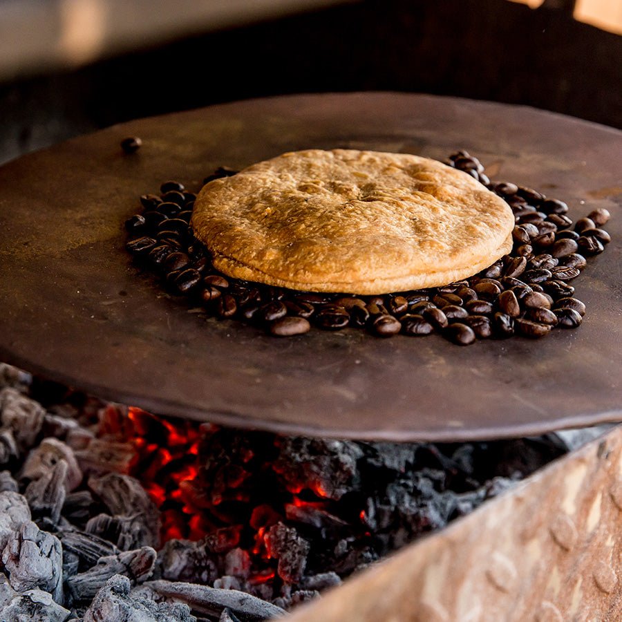 Coyota a la Leña Huupa, Tostada con Café