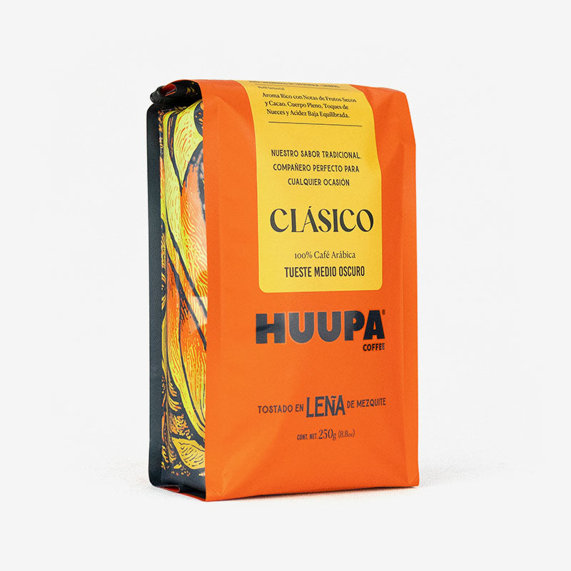 Café Clásico Huupa® Tostado en Leña de Mezquite 250g
