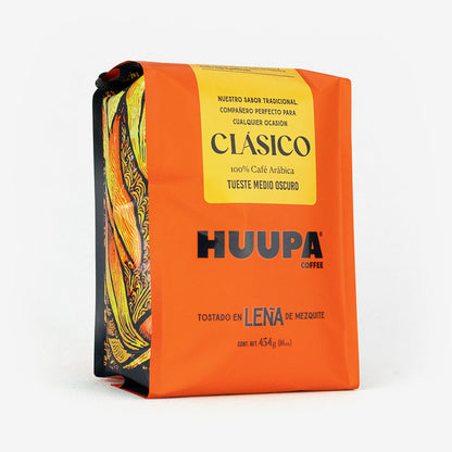 Café Clásico Huupa® Tostado en Leña de Mezquite 454g
