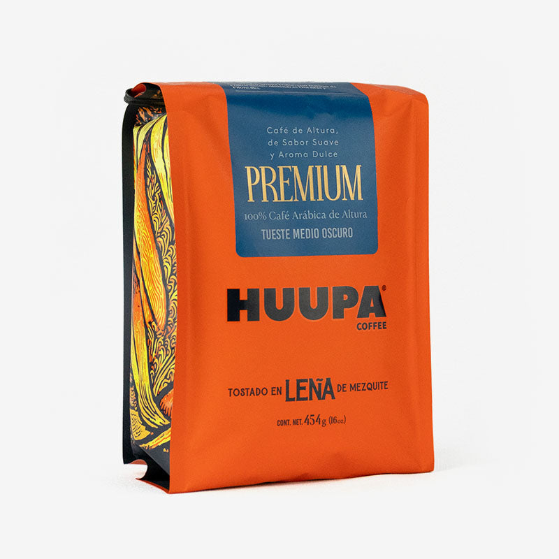 Café Premium Huupa® Tostado en Leña de Mezquite 454g