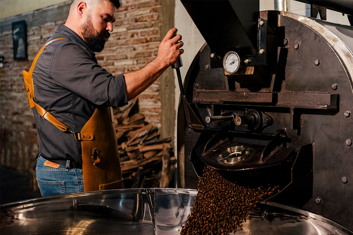 Mike Platt Tostador de Café en Leña de Mezquite